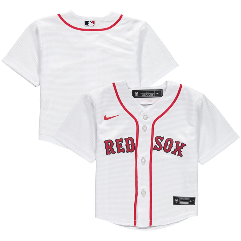 2020 MLB Infant Boston Red Sox Nike White Home 2020 Replica Team Jersey 1